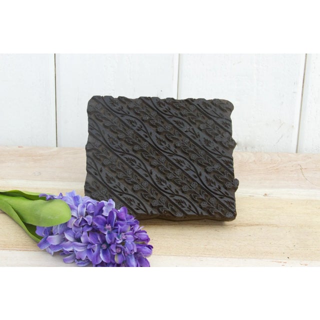 Rudra Vintage Wooden Printing Block For Sale In Los Angeles - Image 6 of 7