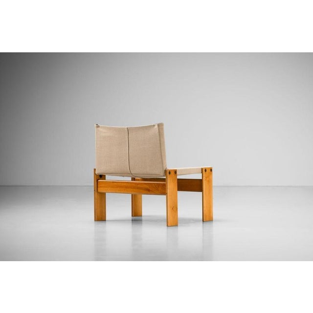 1970s Monk Lounge Chair by Afra and Tobia Scarpa for Molteni, Italy, 1974 For Sale - Image 5 of 18