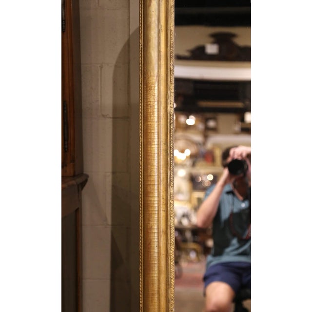 Late 19th Century Mid-19th Century French Louis Philippe Giltwood Wall Mirror For Sale - Image 5 of 10