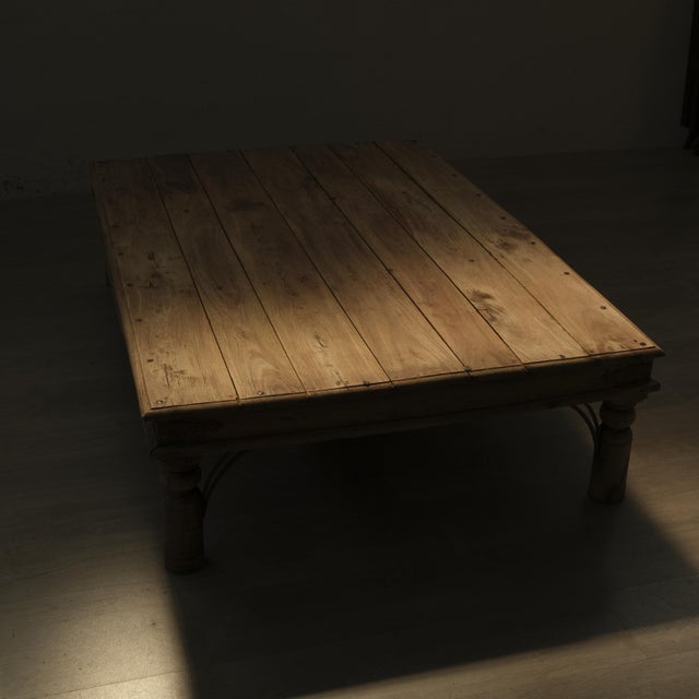 Vintage Indian Teak Coffee Table, 1960s For Sale - Image 10 of 18