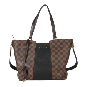 Canvas Damier Ebene Taurillon Jersey Tote
