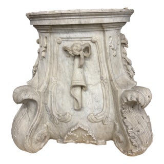 Carrera Marble Pedestal For Sale