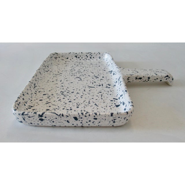 Vintage MCM "Dr. Douglas" Ironstone Splatter-Motif Handled Baking Pan For Sale In West Palm - Image 6 of 12