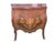 This exquisite Louis XV-inspired bombe commode adorned with intricate floral fruit wood marquetry inlay the piece is...