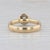 Modern 0.27ct Round Diamond Solitaire Ring 18k Yellow White Gold Size 8 For Sale - Image 3 of 8