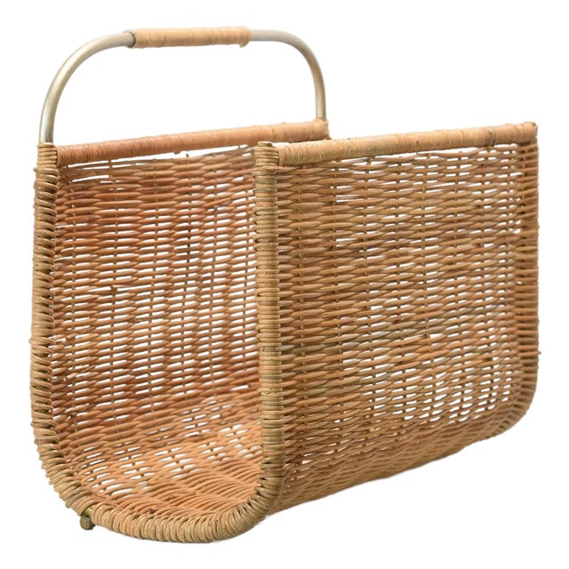 Rattan Magazine Rack For Sale