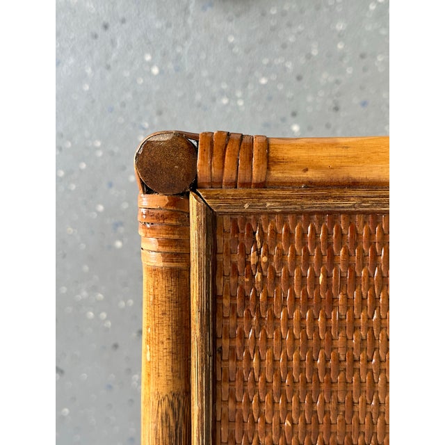 Ficks Reed 1980s Bamboo and Cane British Colonial Style Small Chest For Sale - Image 4 of 11