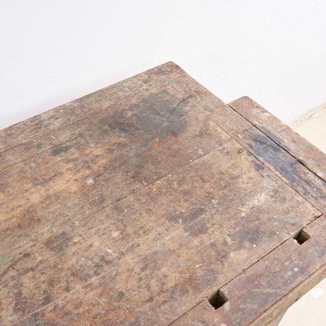 Antique Workbench in Wood For Sale - Image 6 of 13