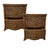 Tommy Bahama Tommy Bahama Style Woven Rattan Two-Drawer Nightstands – Pair For Sale - Image 4 of 8