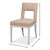 Keyhole Back Leather Dining Chairs, Set of 2 For Sale - Image 12 of 12