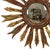 Mid-Century Modern Vintage Wooden Sun Mirror in Sunburst Gold, 1950s For Sale - Image 3 of 15