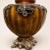 1960s Hollywood Regency Brown Glass Urn Table Lamp, Crystal Prisms, 32 Inch For Sale - Image 9 of 18