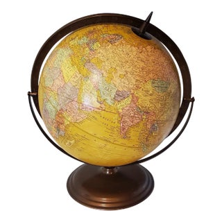 Vintage World Globe Made in Usa For Sale