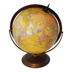 Vintage World Globe Made in Usa