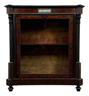19th Century Antique Victorian Ebonised Pier Cabinet