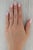 Rose New 0.10ctw Stackable Diamond Cluster Ring 18k Rose Gold Size 7 Wedding Band For Sale - Image 8 of 8