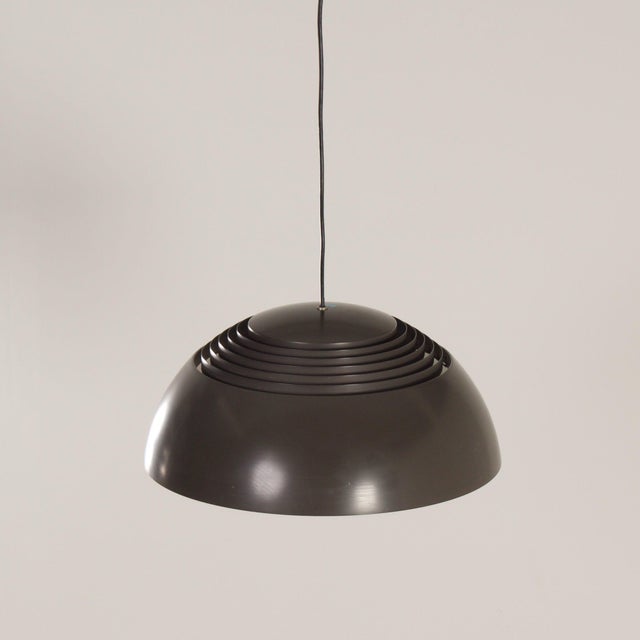 Brown AJ Hanging Lamp by Arne Jacobsen for Louis Poulsen, 1970s For Sale - Image 14 of 14