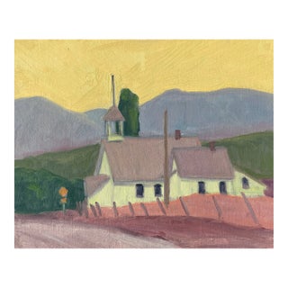 Schoolhouse Abstract Expressionism Oil Painting For Sale