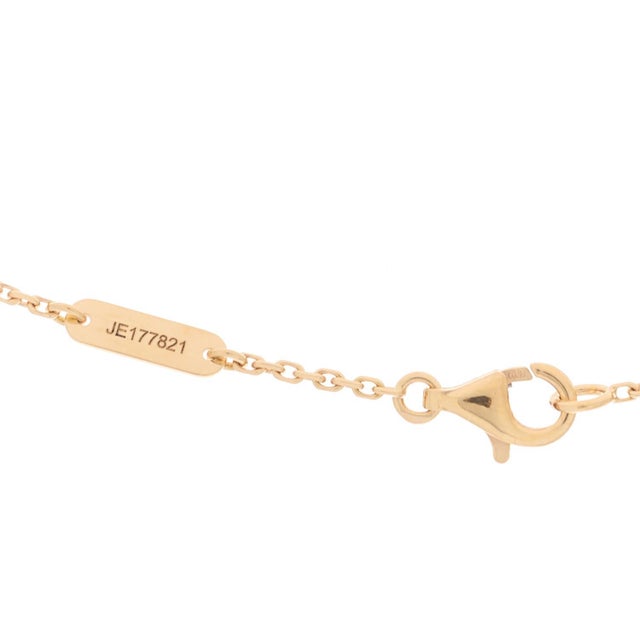 Rare Van Cleef & Arpels 18k Rose Gold Diamond Grey Mop Vintage Alhambra Pendant For Sale - Image 9 of 9