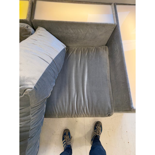 1970s Light Up Milo Baughman Couch for Thayer Coggin Modular Sectional For Sale - Image 9 of 13