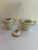 Vintage 1950s Limoges France Creamer and Sugar Bowl With Lid by Cenpor in Classic White and Gold Trim Set For Sale - Image 11 of 16