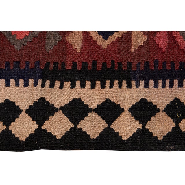 Mid-20th Century Vintage Kilim Runner Rug 5' 1" X 12' 2''. For Sale - Image 9 of 13