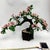Vintage Lampwork Glass Bonsai Tree – Pink Blossoms & Green Leaves For Sale - Image 4 of 8