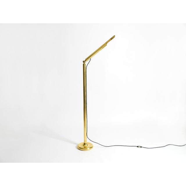 Mid-Century Modern Vintage Brass Pole Light Floor Lamp by Ingo Maurer for M-Design, 1960s For Sale - Image 3 of 18