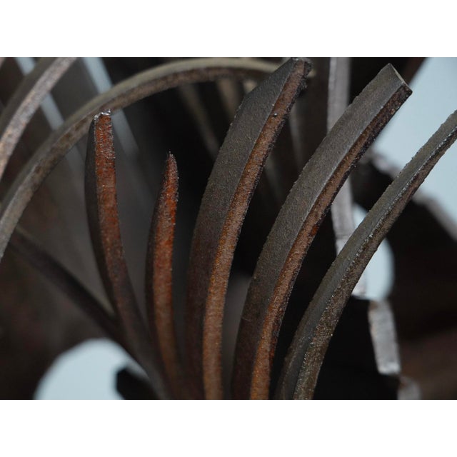 CH, Abstract Constructivist Iron Sculpture, 1960s, Iron For Sale - Image 6 of 9