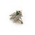 Late 19th Century Late 19th Century Victorian 14k Gold Rose Cut Diamond Winged “En Tremblant” Insect Brooch For Sale - Image 5 of 10
