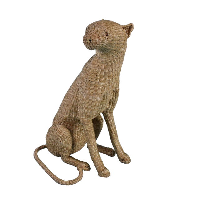 Wood Cheetah Figure by Mario Lopez Torres For Sale - Image 7 of 7