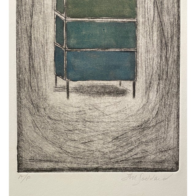 Contemporary Artist's Proof Still Life Color Etching by Goddard For Sale - Image 3 of 4