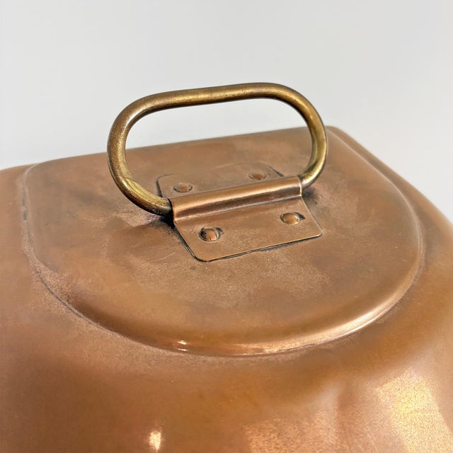Copper Mid-Century Modern German Naval Navigation Lantern in Copper with Fresnel Lens, 1950s For Sale - Image 8 of 15