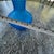 Glass Vintage Fenton Colonial Blue Hobnail Vase Ruffled Glass Vase – Mid-Century Collectible For Sale - Image 7 of 8