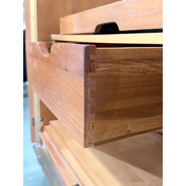 Wood Vintage RomWeber Media Storage Armoire For Sale - Image 7 of 10