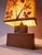 Large Vintage Lamp in Wood, Metal and Fabric, 1970s For Sale - Image 9 of 15