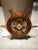 Mid 20th Century Scandinavian Solid Teak Yacht Wheel With Heavy Brass Hub For Sale In Denver - Image 6 of 13