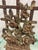 Metal Antique Iron Floral on Trellis in Basket Doorstop For Sale - Image 7 of 8