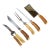 Vintage 5-Piece Carving Set With Box - Baron Solingen Germany 1950s For Sale