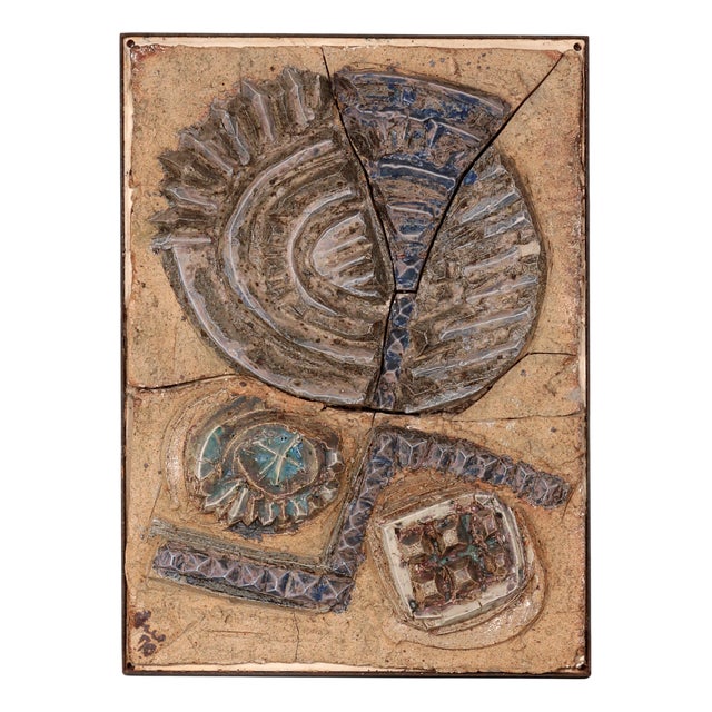 Large Wall Tile from Tue Poulsen, 1970s For Sale