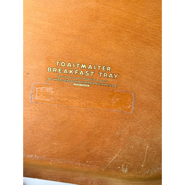 1930s Art Deco Bentwood Quartersawn Sycamore Breakfast Tray For Sale - Image 9 of 12