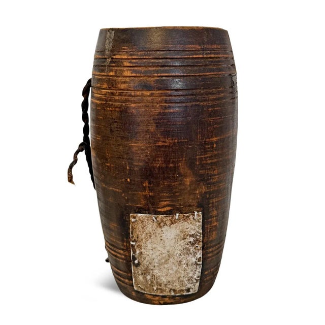 Farmhouse Wooden Vintage India Water Pot For Sale - Image 3 of 5