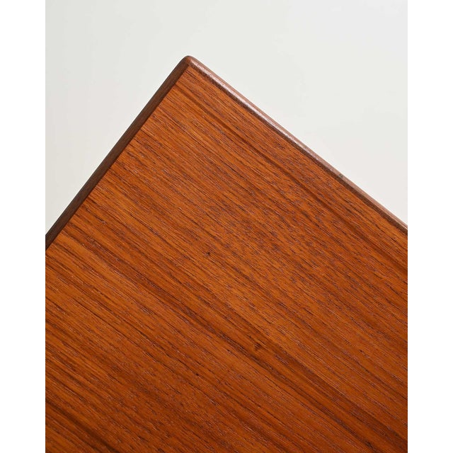 Brown Vintage Bookcase with Pull-Out Desk by Bräntorps, 1960s For Sale - Image 8 of 12