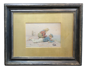 John H. E. Partington, Figurative Composition, 1872, Watercolor, Framed