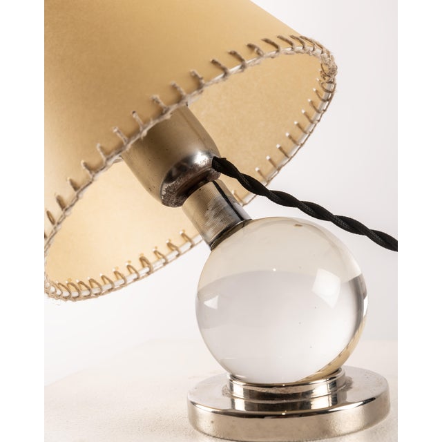 Model 7706 Adjustable Table Lamp by Jacques Adnet for Baccarat, 1930s For Sale - Image 3 of 11