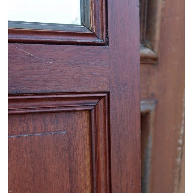 Double-Porte Mirrors in Mahogany, Château Du Val De Loire-End Xixth, 1890s, Set of 2 For Sale - Image 10 of 18