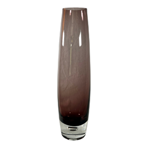 1960s Swedish Style Large Amethyst Vawe With Bubble at Base