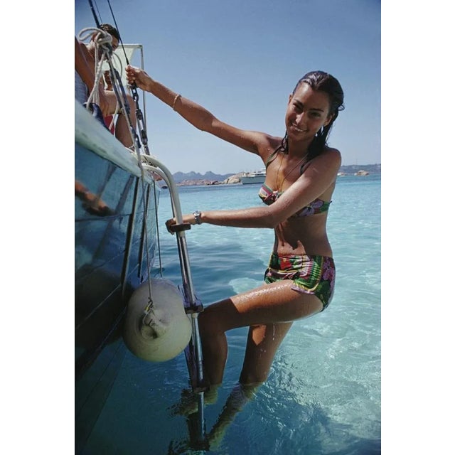 Sardinian holiday' by slim aarons limited edition estate print limited to 150 only numbered in ink & emboss stamped. 40 x...