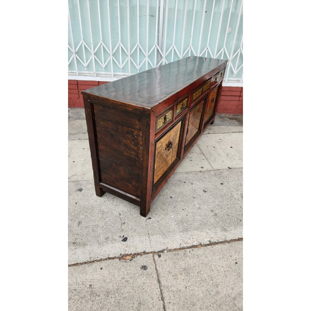 1950s Head Painting Sideboard Buffet For Sale In Los Angeles - Image 6 of 12