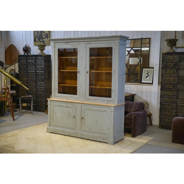 Wood Patinated Two-Part Buffet by Crozatier, 1980s For Sale - Image 7 of 14